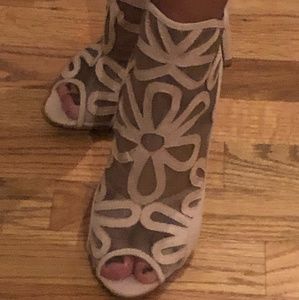 High heels open toe heels